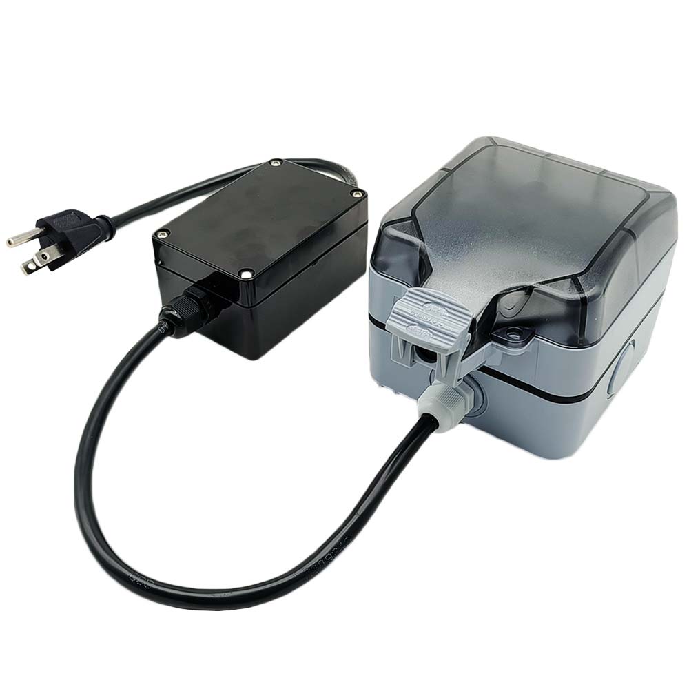 Remote Outside Box IP66 Waterproof Outdoor Remote Control Outlet with US Standard Plug ...