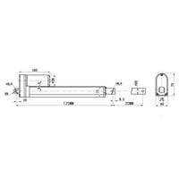 Versatile 2000N Linear Actuator 30MM Stroke DC 12V 24V