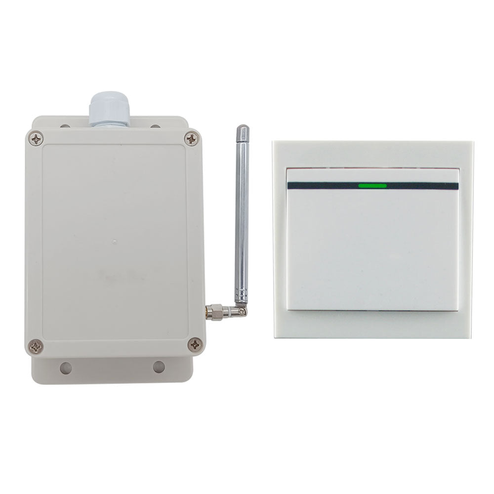 Remote 110 Light Wall Mounted Switch Wireless Remote Control of AC 110~240V Light Bulbs ...