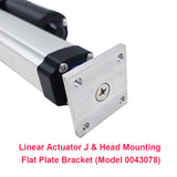 Head Mounting Flat Plate Bracket for Waterproof Electric Linear Actuator J (Model 0043078)