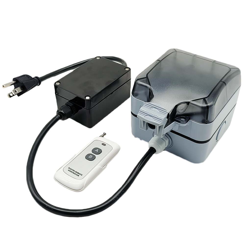 Weatherproof Outdoor Remote Control Power Switch US Standard Outlet ...