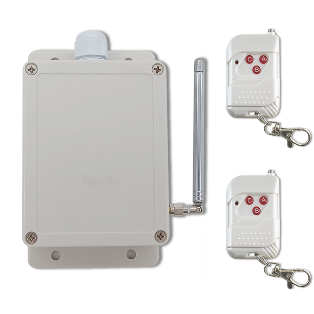 Wide Range 30A AC Wireless Remote Control RF System With 2 Dry Relay ...