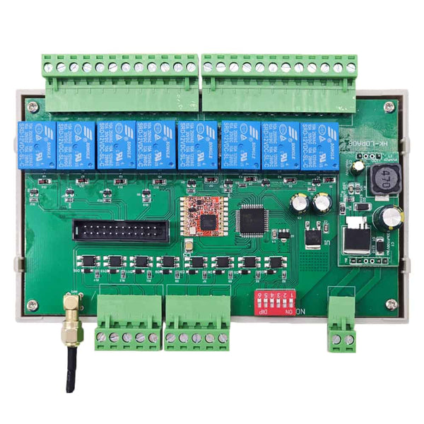 Synchronous Manual Switch 8 CH Wireless Synchronous Switch | 5km Bidirectional Dry Contact Output ...