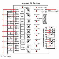 8 CH Wireless Synchronous Switch | 5000m Bidirectional Transceiver with Dry Contact Output