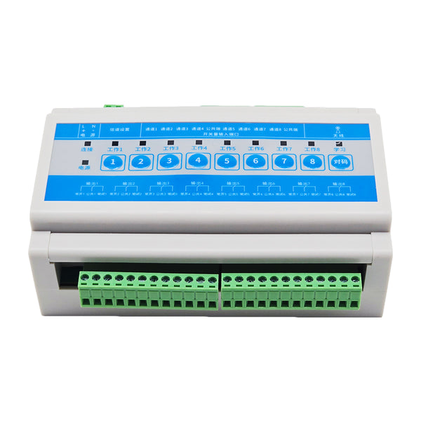 Synchronous Manual Switch 8 CH Wireless Synchronous Switch | 5km Bidirectional Dry Contact Output ...