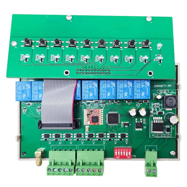 Synchronous Manual Switch 8 CH Wireless Synchronous Switch | 5km Bidirectional Dry Contact Output ...