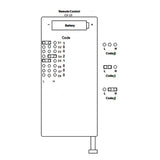 500M 15 Button RF Wireless Remote Control Transmitter CV-15 (Model 0021015)