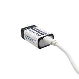 6F22 Type 9V 650mAh USB Rechargeable Lithium Battery (Model 0010201)