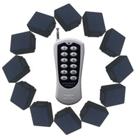 10A DC 6/9/12/24V RF Remote Controller-1 Transmitter & 12 Receivers