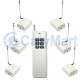 DC One Remote Control Six Receiver RF Wireless Remote Control System With Self-locking Momentary Interlocking Control Modes (Model 0020431)