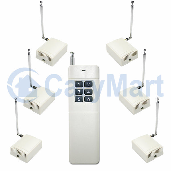 DC One Remote Control Six Receiver RF Wireless Remote Control System ...