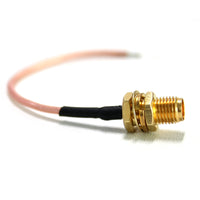 SMA Female Socket Connector with Silver Plated Cable For Antenna Installation (Model 0020920)