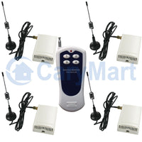 500M One Remote Control Four Receivers Wireless Remote System With Self-locking Mode Control (Model 0020284)