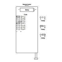 4 Button 500M Wireless Remote Control / Transmitter With Up Down Stop Keysyms (Model 0021051)