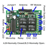 4 Channel Dry Contract Relay Output Remote Control for Multiple Devices (Model 0020248)