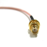 SMA Female Socket Connector with Silver Plated Cable For Antenna Installation (Model 0020920)