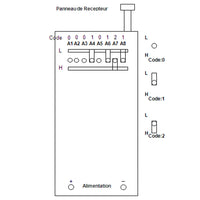 8 Button 1000M Wireless Remote Control / Transmitter (Model 0021028)