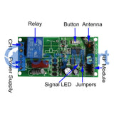 1 Way AC Power Anti-interference Remote Receiver Device Stand Up Magnetic Design (Model 0020632)