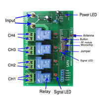 2000M Long Range DC 30A High Load Output RF Remote Control Suite With 4 Control Terminals (Model 0020475)