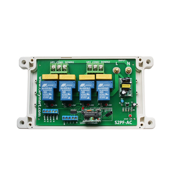 Motor Remote Rotation Adapter 2 AC Motors Wireless Remote Control System in Two Direction Rotation ...