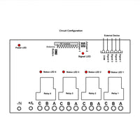 AC Power Wireless Remote Control Receiver Double Pole Double Throw (DPDT) Switch For Winch Crane Electric Hoist (Model 0020565)