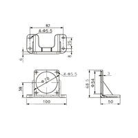 60 MM AC Motor Fixing Bracket (Model 0043005)