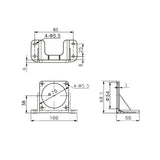60 MM AC Motor Fixing Bracket (Model 0043005)