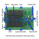 8 Way DC RF Radio Dry Relays Outputs Receiver For Remote Control (Model 0020078)