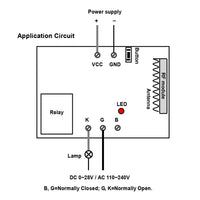10A DC 6/9/12/24V Wireless Remote Control System---One Transmitter Controls 15 Receivers (Model 0020631)