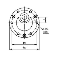 37mm 520 series 12 volt gear reduction motor
