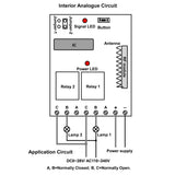 50M Smaller Range RF Wireless Remote Control Kit Self-locking Control Mode (Model 0020167)
