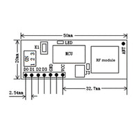 5 kilometers Long Distance 4 CH Bidirectional Receiver Module For Wireless Switch (Model 0020241)