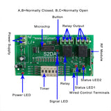 2CH 2000M 6000ft Long Distance Relay Output Time Delay Tri-mode Remote Control Set (Model 0020485)