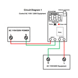 AC 75~400V Wireless Transmitter Receiver Kit Control AC 220V 380V Equipment (Model 0020069)