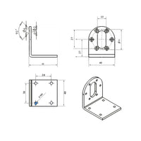 37MM DC Motor Fixing Bracket (Model 0043003)
