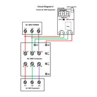 AC 75~400V Wireless Transmitter Receiver Kit Control AC 220V 380V Equipment (Model 0020069)