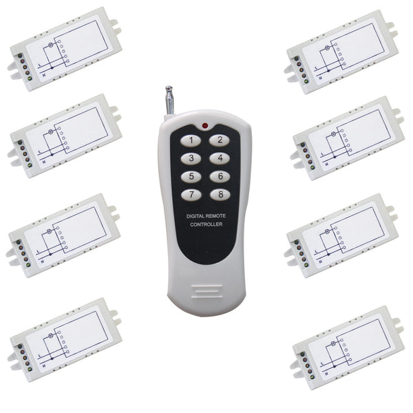 Lora 1 Way AC 120V 220V High Power Wireless Remote Control Switch Kit –  Remote Control Switches Online Store