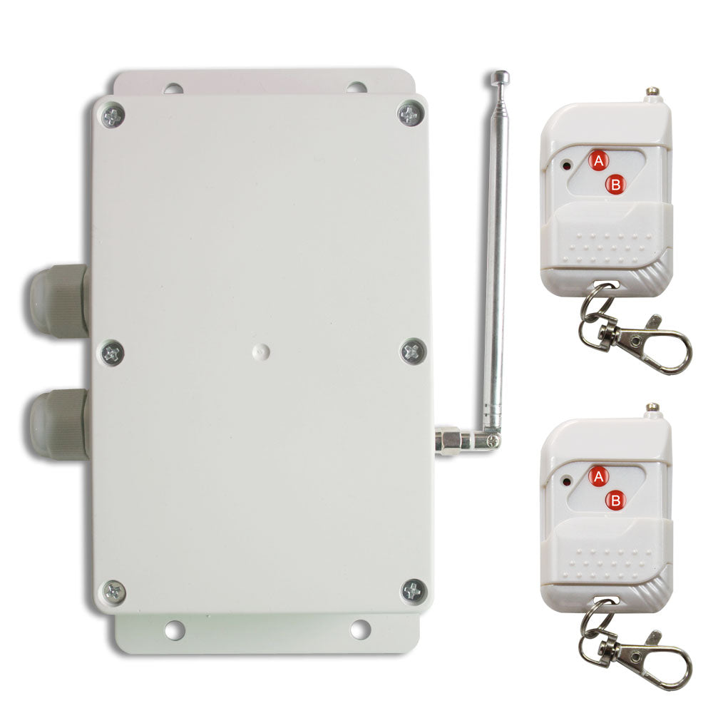 Wide Range 30A AC Wireless Remote Control RF System With 2 Dry Relay O ...