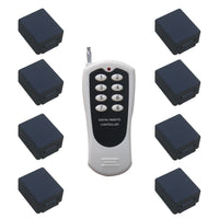 10A DC 6/9/12/24V Wireless Remote Control Kit-1 Transmitter & 8 Receivers