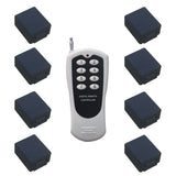 10A DC 6/9/12/24V Wireless Remote Control Kit-1 Transmitter & 8 Receivers