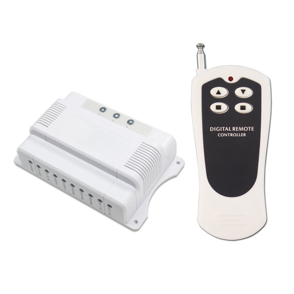 110V White Wireless Digital Remote Control Switch Lamp and Light 4Channel  ON/OFF 