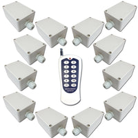 12Ways Remote Control 12 Receivers AC Waterproof Remote Control System