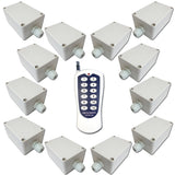 12Ways Remote Control 12 Receivers AC Waterproof Remote Control System