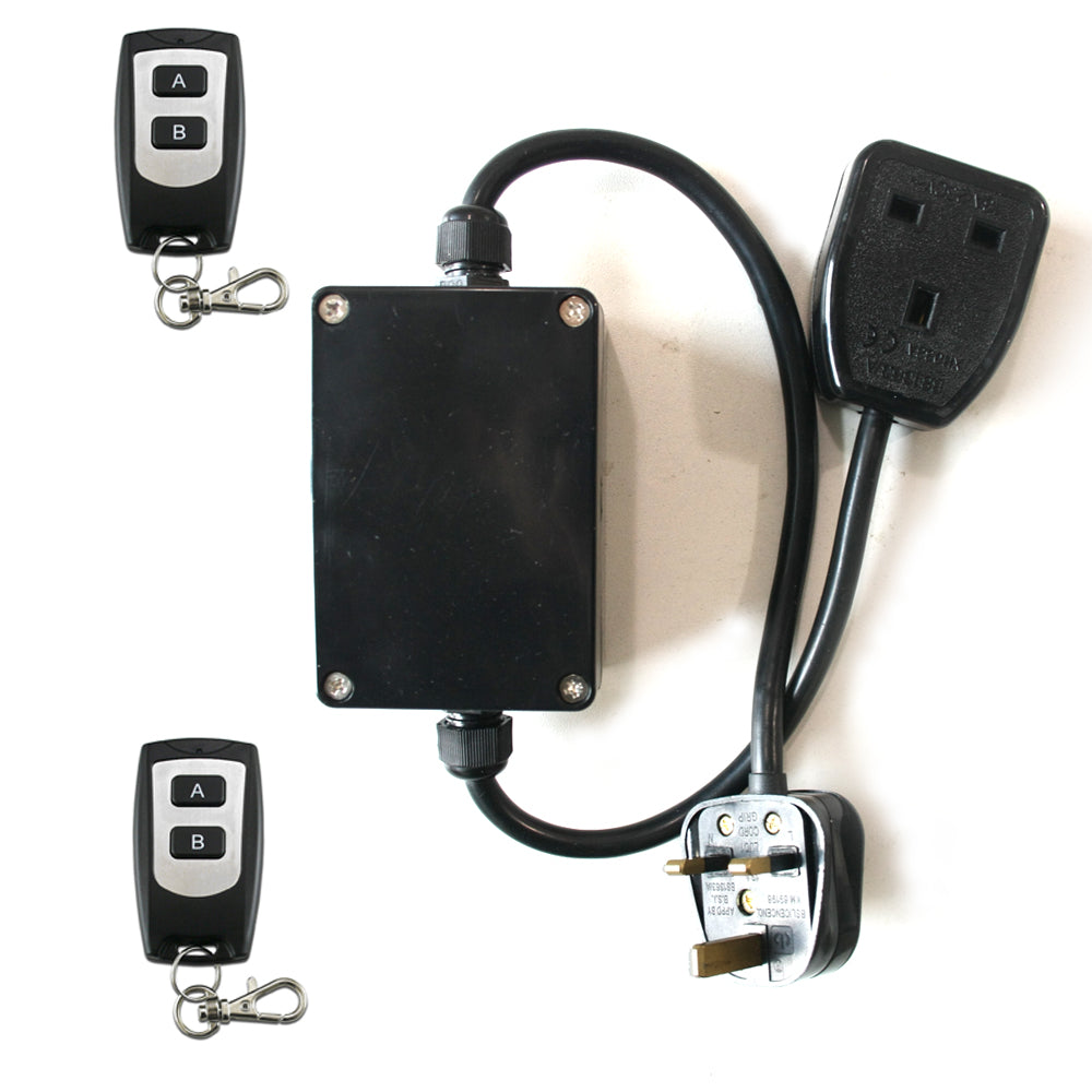 AC 230V 13A Wireless Remote Outlet with British Standards Plug & Socket ...