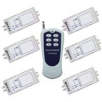 6 CH Remote Control 6 Single Channel Receivers RF System With AC Output