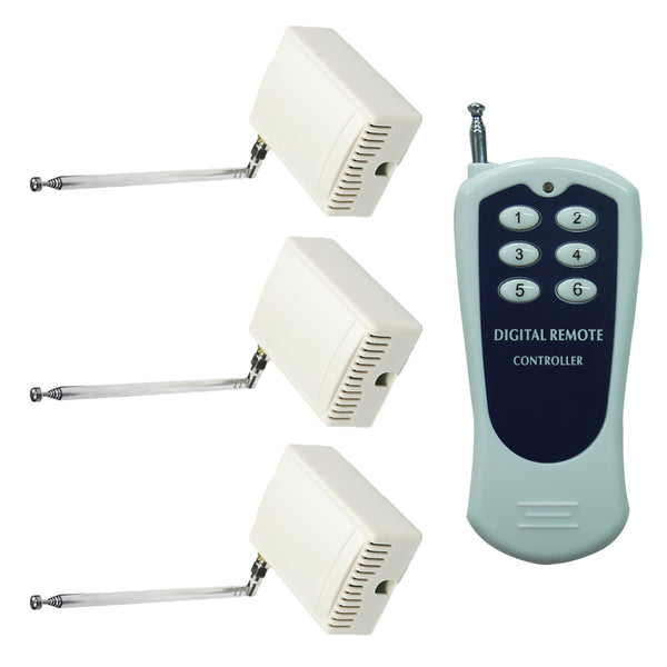 500M One Remote Control to Three Receivers Radio Remote Control System