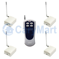 1 Remote Control 4 Receivers Wireless RC System Self-locking Mode Control